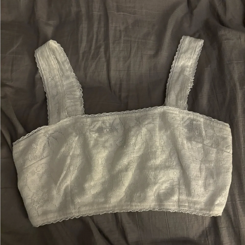 American eagle white lace top - Picture 3 of 5
